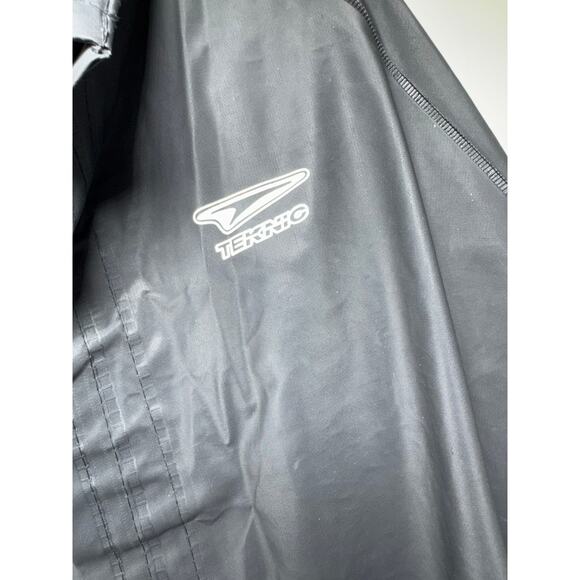 Teknic Waterproof Reflective Stripe Jacket and Pants Rain Suit Sz L Heavy - Picture 3 of 10